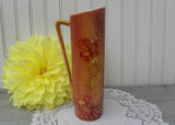 Vintage Hand Painted Autumn Fall Currents Vase Pitcher