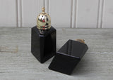 Vintage Black Depression Glass Salt and Pepper Shakers