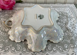 Vintage Hand Painted Evergreen Pinecone Christmas Dish