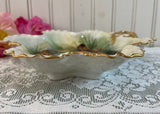 Vintage Hand Painted Evergreen Pinecone Christmas Dish