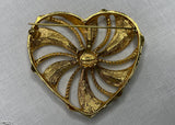 Vintage Avon Rhinestone Valentine's Day Heart Pin Brooch