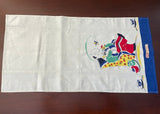 NWT Vintage Broderie Snoozing Grandpa Tea Towel