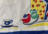 NWT Vintage Broderie Snoozing Grandpa Tea Towel