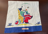 NWT Vintage Broderie Snoozing Grandpa Tea Towel