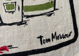 MWT Vintage Tom Morrow What's Yours Bar Tea Towel