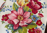 NWT Broderie Roses Tulips Lily of the Valley Tea Towel