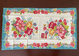 NWT Broderie Roses Tulips Lily of the Valley Tea Towel