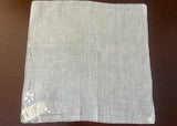 Vintage Embroidered Monogram B Appliqued Floral Linen Handkerchief