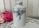 Vintage Hand Painted Talcum Powder Shaker Pink Roses and Violets