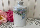 Vintage Hand Painted Talcum Powder Shaker Pink Roses and Violets