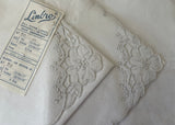 Unused Vintage Linbro Linen Embroidered Placemats and Napkins Set