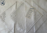 Unused Vintage Linbro Linen Embroidered Placemats and Napkins Set