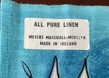 MWT Vintage Old Bleach Irish Linen Puppy Dog Kitty Cat Tea Towel