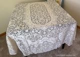 Vintage Boxed Quaker Lace Embassy  Oval Tablecloth