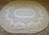 Vintage Boxed Quaker Lace Embassy  Oval Tablecloth