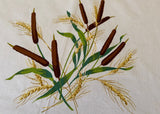 HTF Vintage Wilendur Cattails Tablecloth