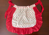 Vintage Red and White Polka Dot Kitchen Apron