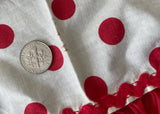 Vintage Red and White Polka Dot Kitchen Apron