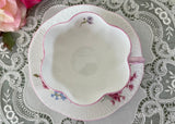 Vintage Shelley Pink and Purple Stocks Teacup and Saucer