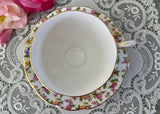Vintage Princess Anne Chintz Wildflowers Teacup and Saucer