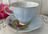 Vintage Lefton China Pink Yellow Rose Daisy Teacup and Saucer