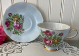 Vintage Lefton China Pink Yellow Rose Daisy Teacup and Saucer