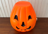 Vintage Halloween Flat Top Pumpkin Blow Mold