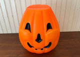 Vintage Halloween Flat Top Pumpkin Blow Mold