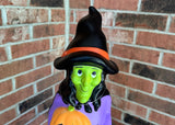 NWT Cracker Barrel Halloween Witch and Pumpkin Blow Mold