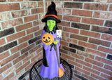 NWT Cracker Barrel Halloween Witch and Pumpkin Blow Mold