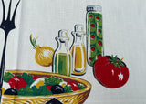 NWT Vintage Fruit of the Loom Wrought Iron Trivets and Salad Tablecloth