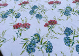 Vintage Sweet William Phlox Flowers Tablecloth