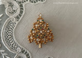 Vintage Unsigned Eisenberg Ice Christmas Tree Pin Brooch