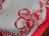 Vintage Handkerchief Folds into a Valentines Heart - The Pink Rose Cottage