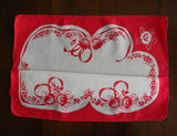Vintage Handkerchief Folds into a Valentines Heart - The Pink Rose Cottage