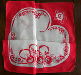 Vintage Handkerchief Folds into a Valentines Heart - The Pink Rose Cottage