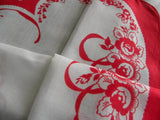 Vintage Handkerchief Folds into a Valentines Heart - The Pink Rose Cottage