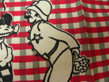 Unused Vintage Startex Maid and Policeman Tea Towel - The Pink Rose Cottage 