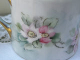 Vintage Hand Painted Wild Pink Roses Sugar Bowl - The Pink Rose Cottage