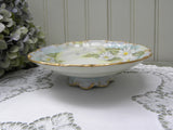 Vintage Hand Painted Daisies Footed Candy Dish - The Pink Rose Cottage