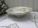 Vintage Hand Painted Daisies Footed Candy Dish - The Pink Rose Cottage