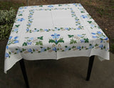 MWT Vintage Garden State House of Prints Americana Tablecloth - The Pink Rose Cottage 