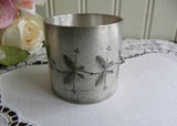 Antique Silver Plated Leaf Design Napkin Ring - The Pink Rose Cottage