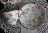 Vintage Royal Standard "Violets - Pompadour" Demitasse Teacup and Saucer - The Pink Rose Cottage