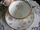 Vintage Royal Standard "Violets - Pompadour" Demitasse Teacup and Saucer - The Pink Rose Cottage