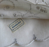 Unused Vintage Madeira Hand Embroidered Iris Lily Pillowcases - The Pink Rose Cottage