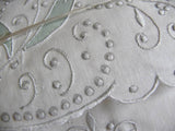 Unused Vintage Madeira Hand Embroidered Tulip Pillowcases - The Pink Rose Cottage