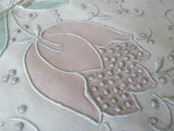 Unused Vintage Madeira Hand Embroidered Tulip Pillowcases - The Pink Rose Cottage
