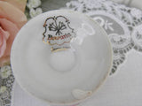Vintage Pink and White Rose Wildflower Eggcup Germany - The Pink Rose Cottage