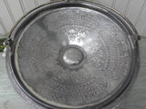 Antique Victorian Silver Plated Ornate Bride's Basket Centerpiece - The Pink Rose Cottage